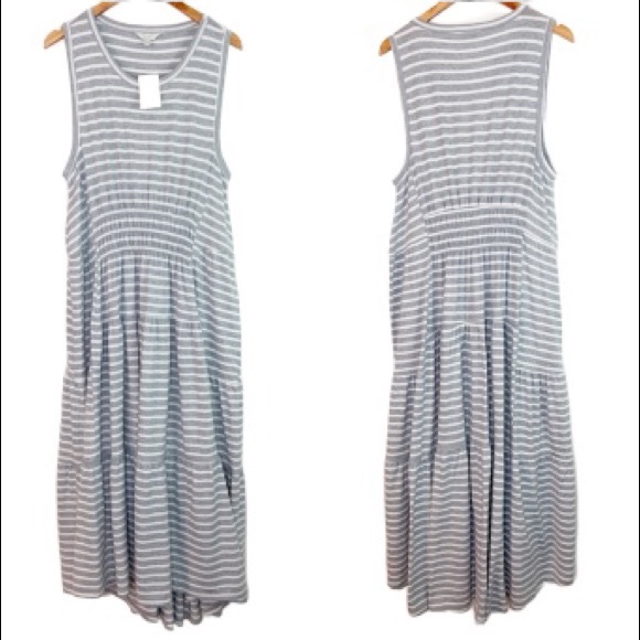 NWT Lucky Brand Sleeveless Gray Maxi Dress 2X - Picture 3 of 8